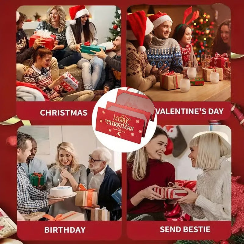 🎁🔥 Früher Weihnachts‑Sale ✉️ Weihnachts‑Geldgeschenk‑Umschläge 3‑er‑Set🎅🎄