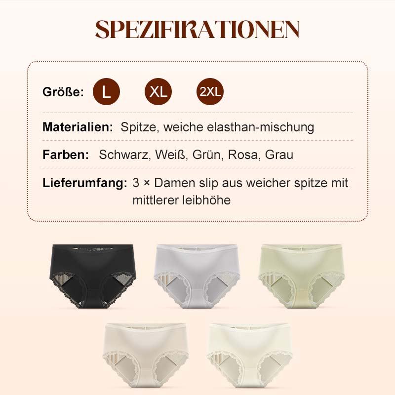 Damen-Slip aus Spitze mit mittlerer Bundhöhe