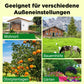 Solarbetriebene Tierabwehr-Warnlichter mit lautem Alarm