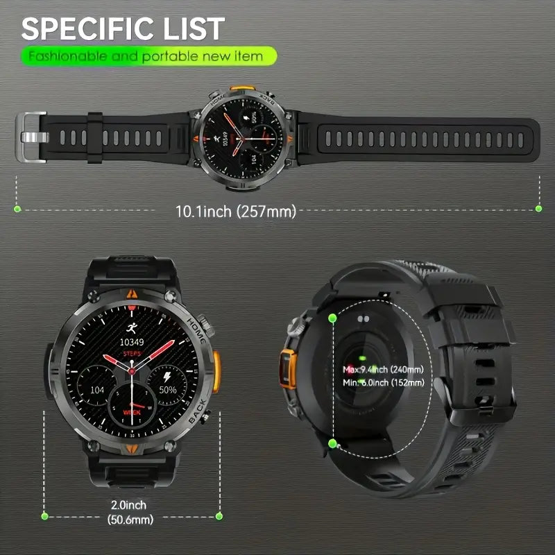 Smartwatch für Sport und Gesundheit mit LED-Leuchten