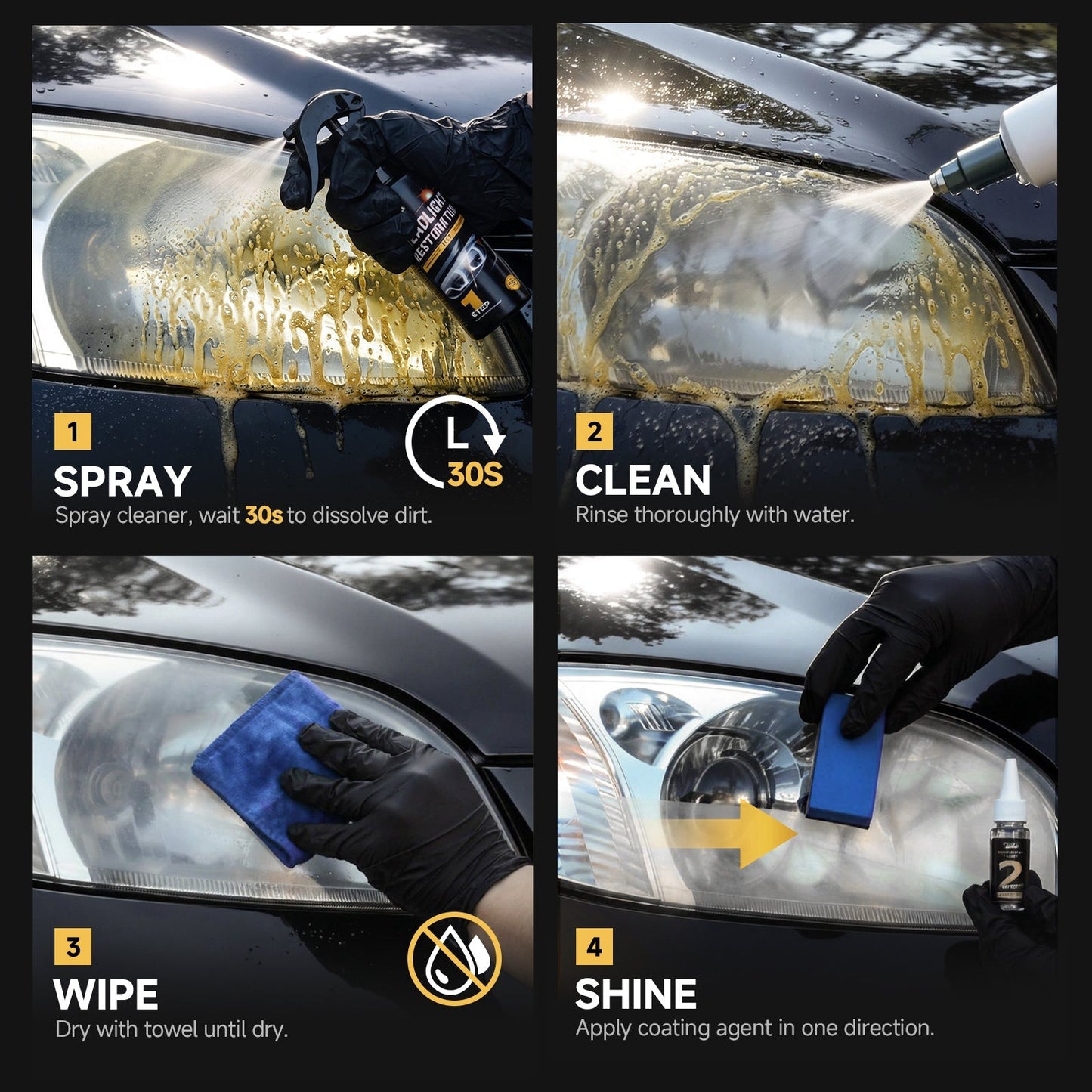 🥳HOT SALE🥳💞50K+ SOLD! Toretark Car Headlight Restoration Kit