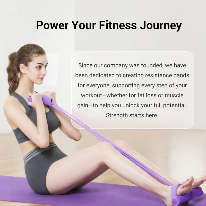 💎🔥 Heute -50 %! 💪Multifunktionales Pedal-Widerstandsband, elastisches Zugseil für das Fitnesstraining, Ganzkörpertraining für das Heim-Fitnessstudio, Sit-ups, Yoga, Bauchmuskeltraining – Summervibes