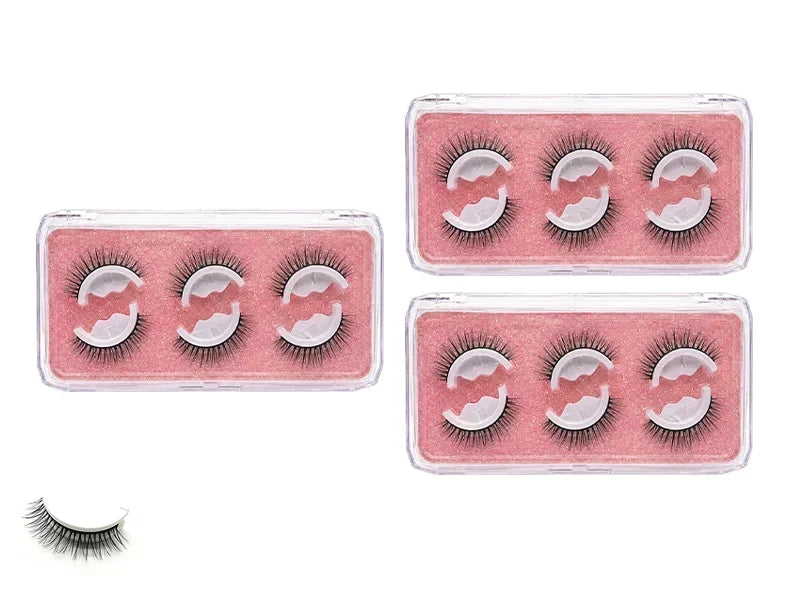 🥳 50 % RABATT! 👁️✨ Wiederverwendbare selbstklebende Wimpern. Kein Kleber erforderlich, einfach aufdrücken. Mehrfach nutzbar & leicht abzunehmen 💕🌸