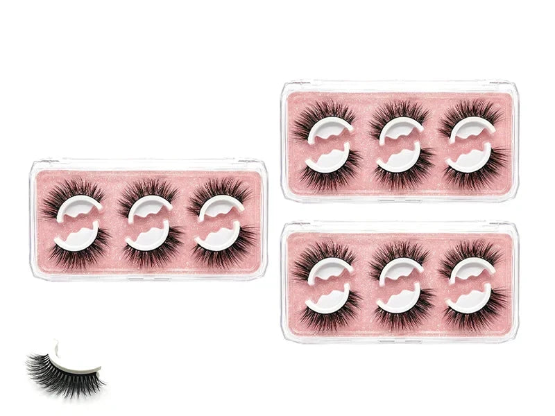🥳 50 % RABATT! 👁️✨ Wiederverwendbare selbstklebende Wimpern. Kein Kleber erforderlich, einfach aufdrücken. Mehrfach nutzbar & leicht abzunehmen 💕🌸