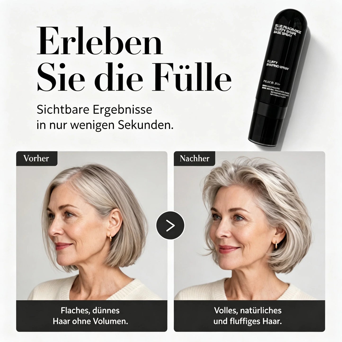 💥🎁50% RABATT!✨🍑Haar‑Volumen‑Spray mit Pfirsichduft – Fülle & Halt ohne Verkleben – Ideal für feines & glattes Haar 💨