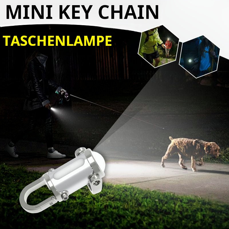 🔦 50% RABATT! 🏕️ Mini-Schlüsselanhänger-Lampe – 1200LM, wasserdicht & superhell – Immer griffbereit für Camping, Auto & Notfälle ✨