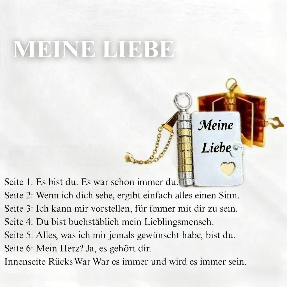 ⏳Zeitlich begrenztes Angebot⏳ 💖 50% RABATT! 📖 Herz-Buch-Halskette – Aufklappbar & besonderes Geschenk ✨