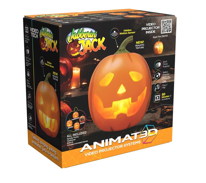 🎃Jabberin' Jack animierter sprechender und singender Halloween‑Kürbis👻🎁