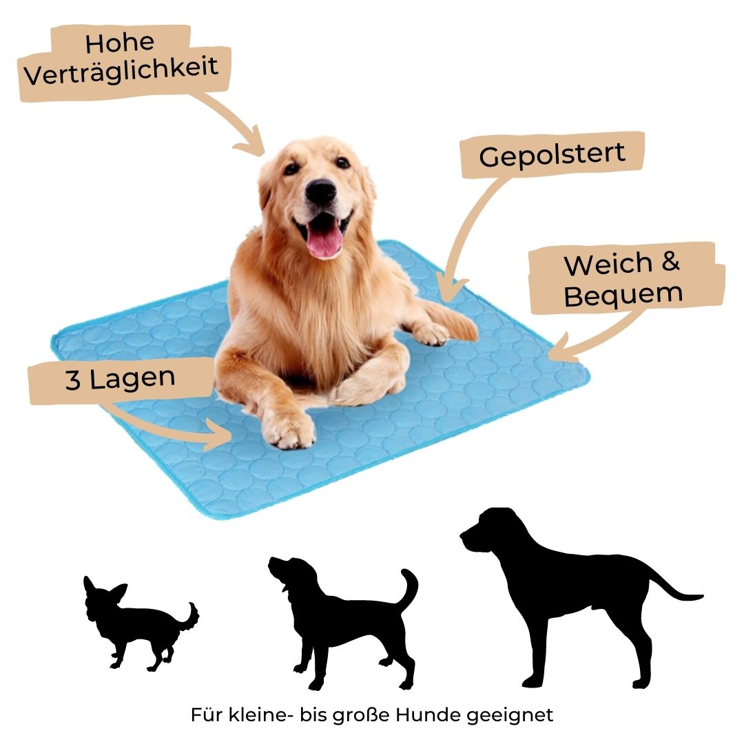 ❄️Letzter Tag 49 % Rabatt🐱🐶Kühlmatte für Hunde & Katzen Waschbar, Sommer Haustier Kühldecke Selbstkühlend