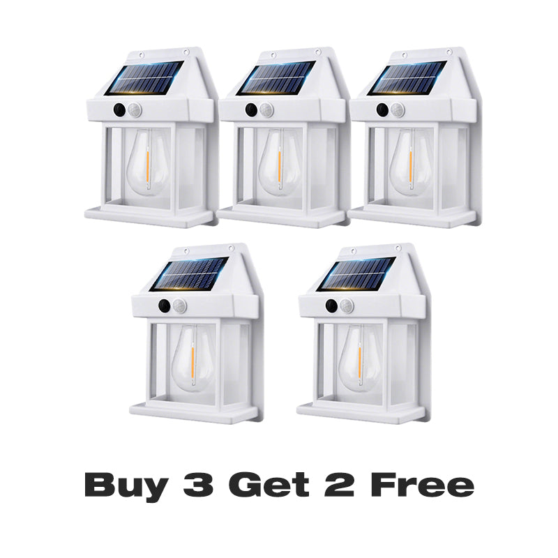 🎁 50 % RABATT! 💡 SOLAR-WANDLEUCHTE – Bewegungssensor & wetterfest 🌟🛒
