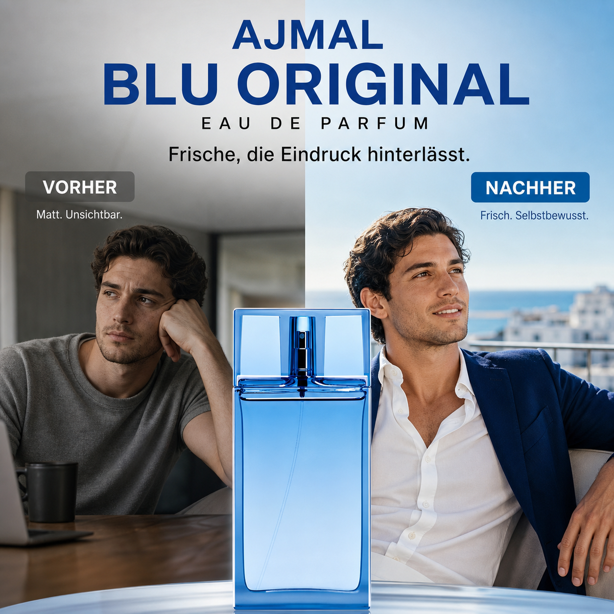 💗LETZTER TAG: 50 % RABATT💕 Eau de Parfum für Herren, 90 ml | Langanhaltender, frischer Zitrus- und aquatischer Duftspray | Arabischer Luxusduft für Ihn | Das perfekte Geschenk für Männer🌊