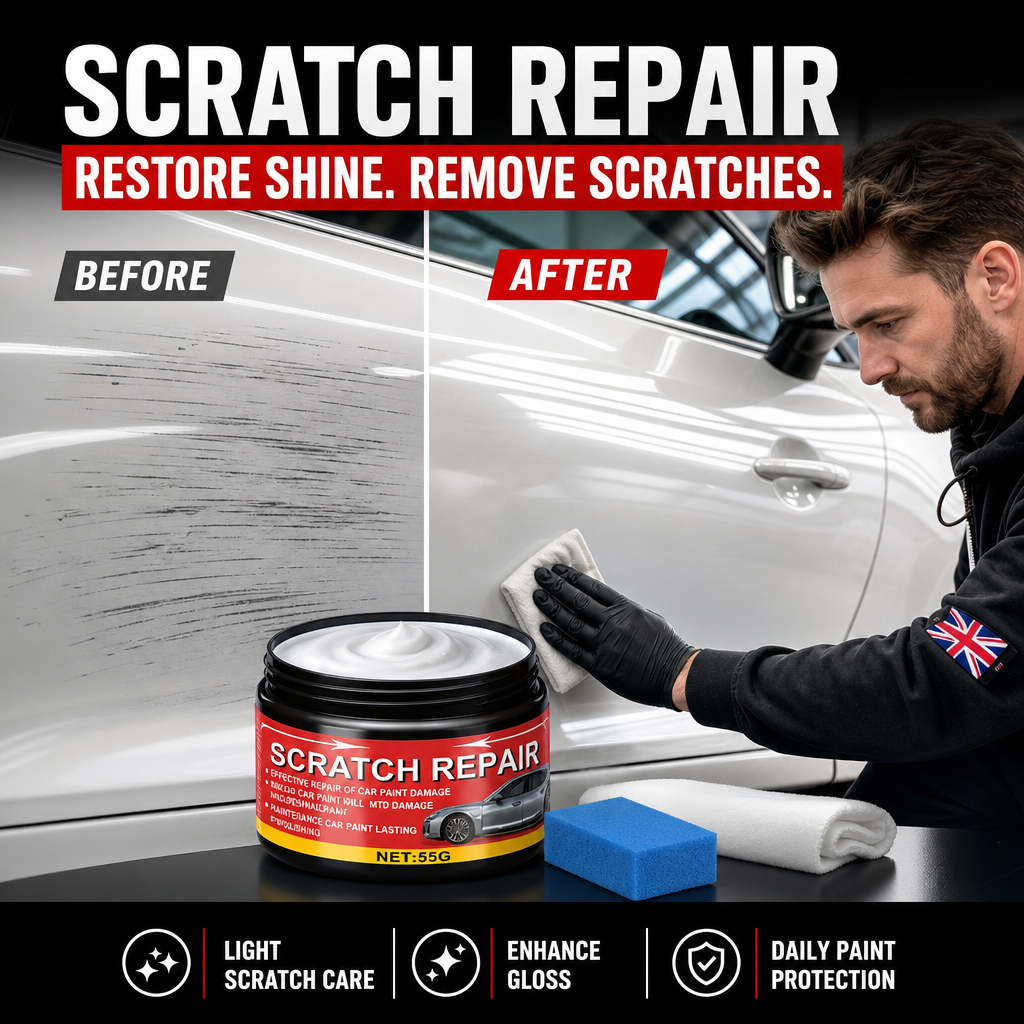 ✨Universelle Kratzer-Reparaturpaste für Autos – feine Kratzer entfernen, polieren & Glanz zurückbringen 🚗