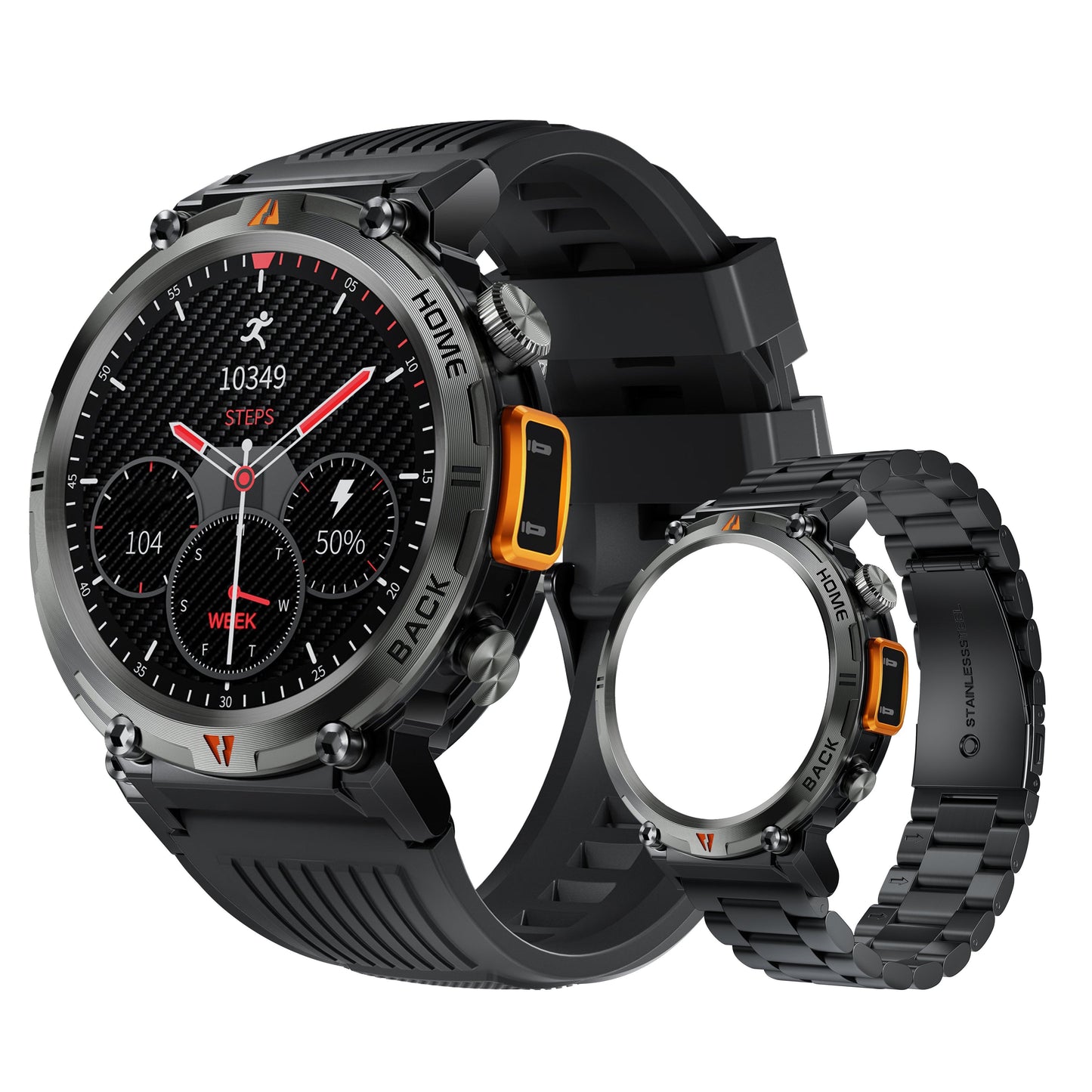 Smartwatch für Sport und Gesundheit mit LED-Leuchten
