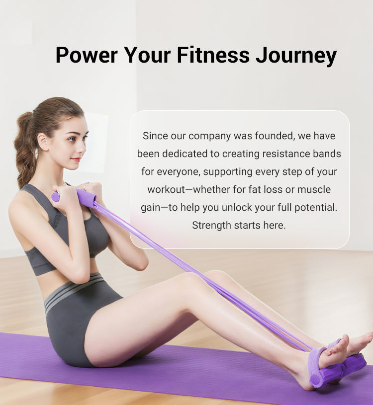 💎🔥 Heute -50 %! 💪Multifunktionales Pedal-Widerstandsband, elastisches Zugseil für das Fitnesstraining, Ganzkörpertraining für das Heim-Fitnessstudio, Sit-ups, Yoga, Bauchmuskeltraining – Summervibes