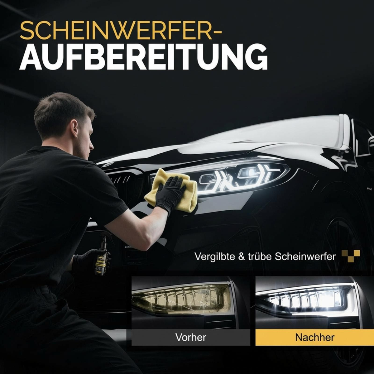 ⏰ 50% Rabatt!! 🥳Scheinwerfer wieder wie neu! Reparaturset gegen Vergilbung & Kratzer –💞 50.000+ zufriedene Kunden – jetzt sichern!
