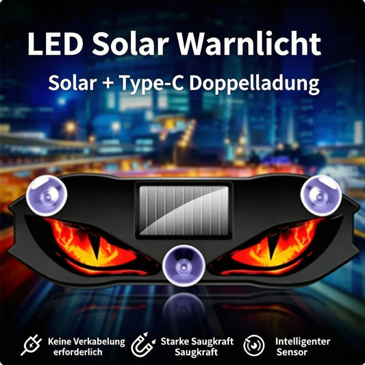 ⌛Solarbetriebene LED-Warblampe für das Auto – 50 % Rabatt!🚗 Solarbetrieben, wetterfest, schaltet sich bei Dunkelheit automatisch ein – für mehr Sicherheit am Straßenrand🔥🛡️