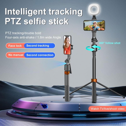 🤳 Nie wieder unscharfe Selfies! – 180 cm Smart-Selfie-Stick mit Gesichtsverfolgung – erfasst dich automatisch & liefert perfekte Aufnahmen – ideal für Vlogs, Reisen & Social Media ✨