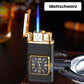 [Kreatives Geschenk] 2-in-1 Aufblasbares Winddichtes Feuerzeug mit Metallzifferblatt
