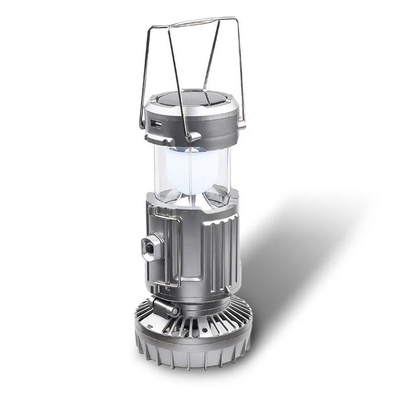 2-in-1-Abenteuer-Solarleuchte und tragbarer Ventilator