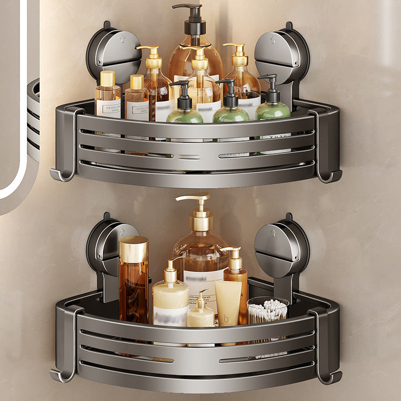 Badezimmer-Organizer zur Wandmontage mit Saugnäpfen