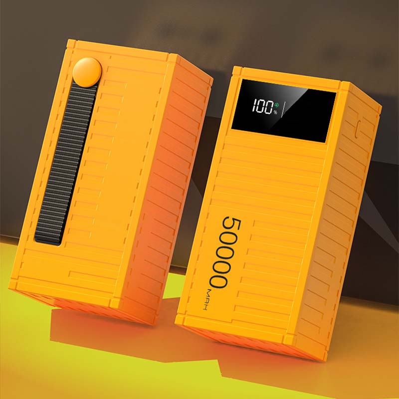 Schnellladende Powerbank mit digitaler Anzeige