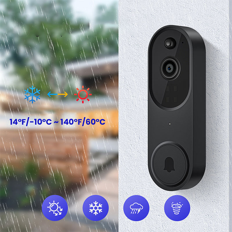 Sonnette et Carillon avec Vidéo HD sans Fil pour Maison Intelligente