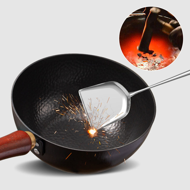 🔥 50% Rabatt! 🔥 Authentisches Wok-Erlebnis wie beim Profi! – Handgefertigter, gehämmerter Gusseisen-Wok ohne Beschichtung – mit Deckel für vielseitiges Kochen – speichert Hitze optimal & wird mit der Zeit immer besser 🍳