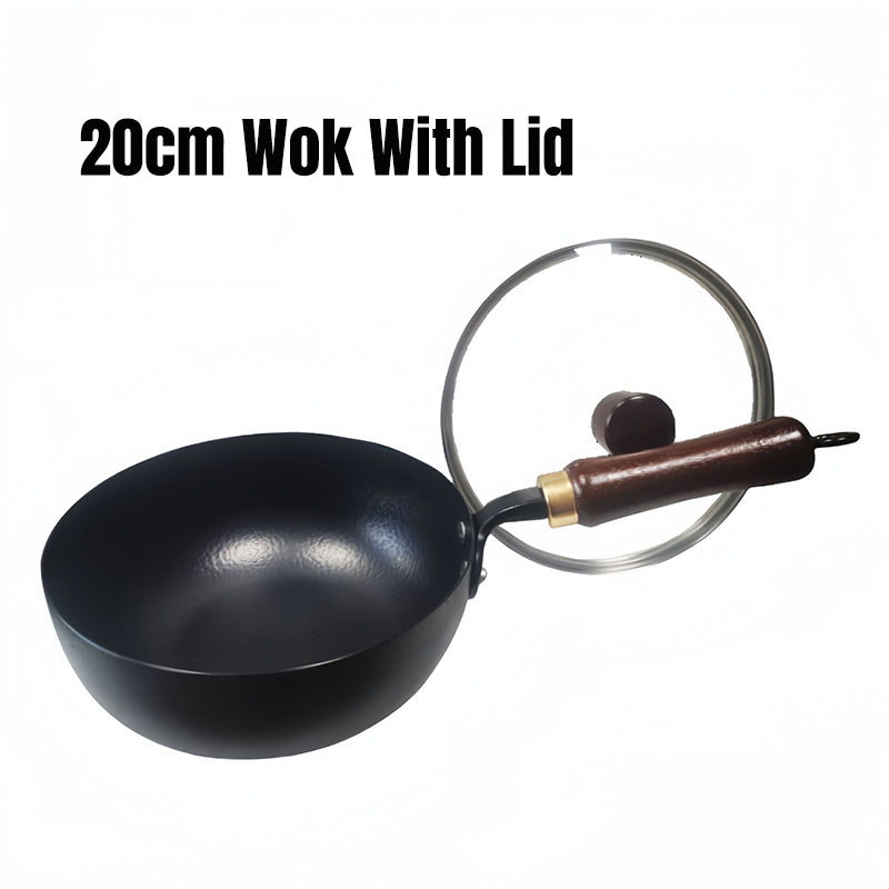🔥 50% Rabatt! 🔥 Authentisches Wok-Erlebnis wie beim Profi! – Handgefertigter, gehämmerter Gusseisen-Wok ohne Beschichtung – mit Deckel für vielseitiges Kochen – speichert Hitze optimal & wird mit der Zeit immer besser 🍳