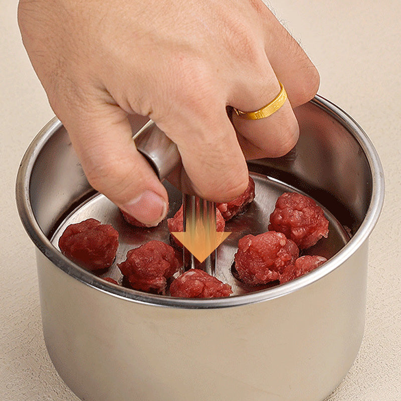 📢📢 50 % Rabatt !! ⏰🍡 Fleischbällchen‑Maker aus lebensmittelechtem Edelstahl für die Küche