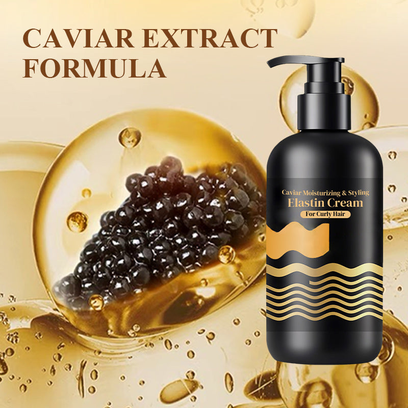 💯 The curly hair saviour 💥Caviar Moisturizing & Styling Elastin Cream for Curly Hair