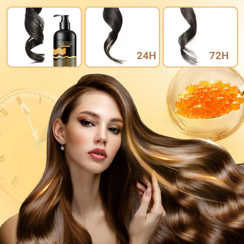 💯 The curly hair saviour 💥Caviar Moisturizing & Styling Elastin Cream for Curly Hair