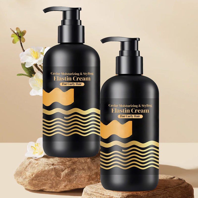 💯 The curly hair saviour 💥Caviar Moisturizing & Styling Elastin Cream for Curly Hair