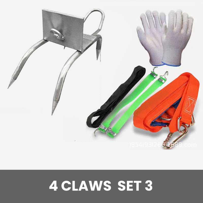 Outdoor Tree-Climbing Anti-Slip Cat Claw Shoes Set