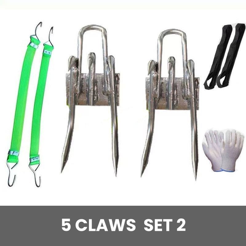 Outdoor Tree-Climbing Anti-Slip Cat Claw Shoes Set