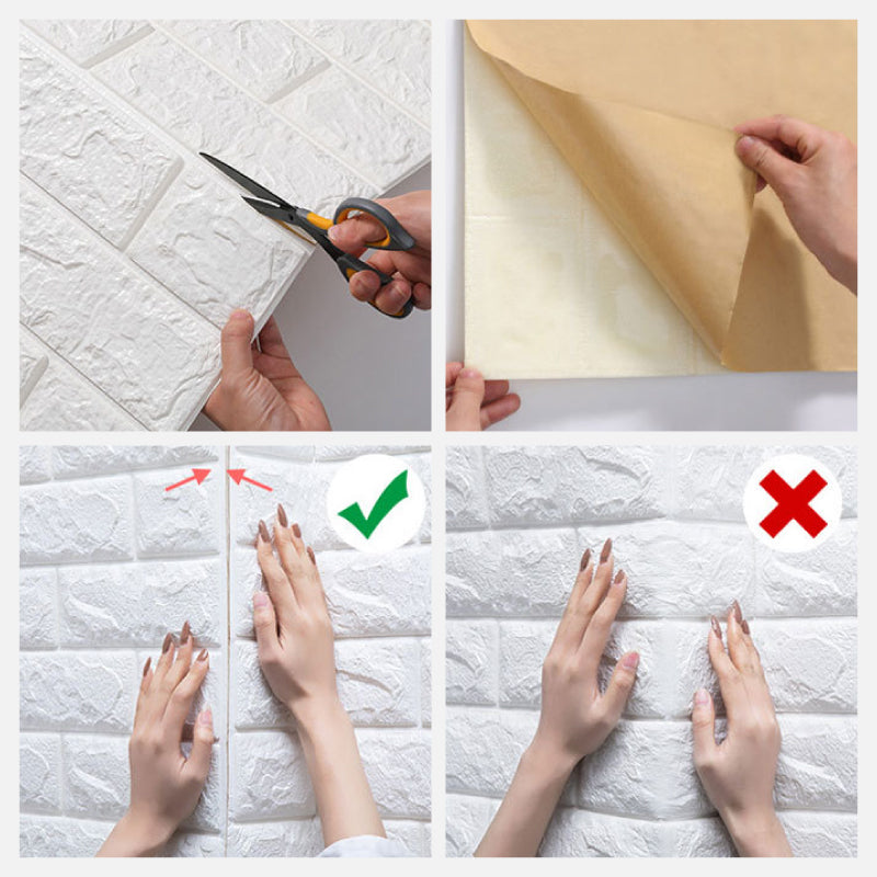 🏡Jedes Stück kostet nur 9,9 Euro🎨3D-Wandpaneel mit Struktur – einfach abziehen und aufkleben🖐️ Einfach anzubringen, mühelose Dekoration, verwandeln Sie Ihren Raum im Handumdrehen!