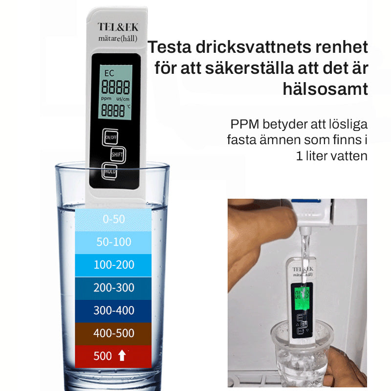 💧📊 Digitales TDS-Messgerät – Großes LCD-Display, schnelle Messung in 3 Sekunden, sofort einsatzbereit