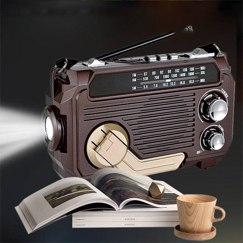 🔥50% RABATT auf ausgewählte Produkte 🎉🔥Tragbares Multifunktionsradio mit Handkurbel und Taschenlampe