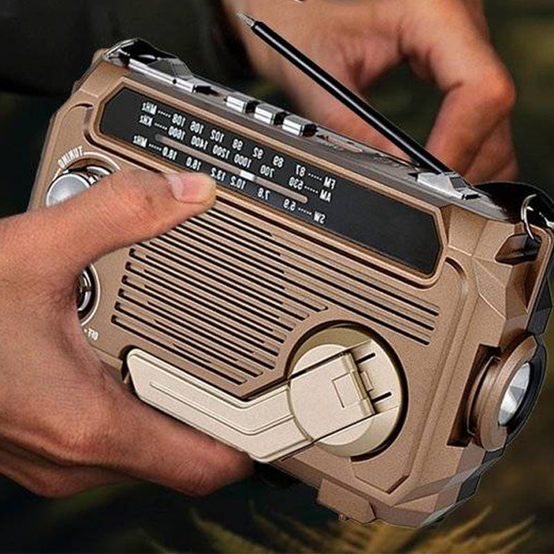 🔥50% RABATT auf ausgewählte Produkte 🎉🔥Tragbares Multifunktionsradio mit Handkurbel und Taschenlampe