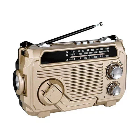 🔥50% RABATT auf ausgewählte Produkte 🎉🔥Tragbares Multifunktionsradio mit Handkurbel und Taschenlampe