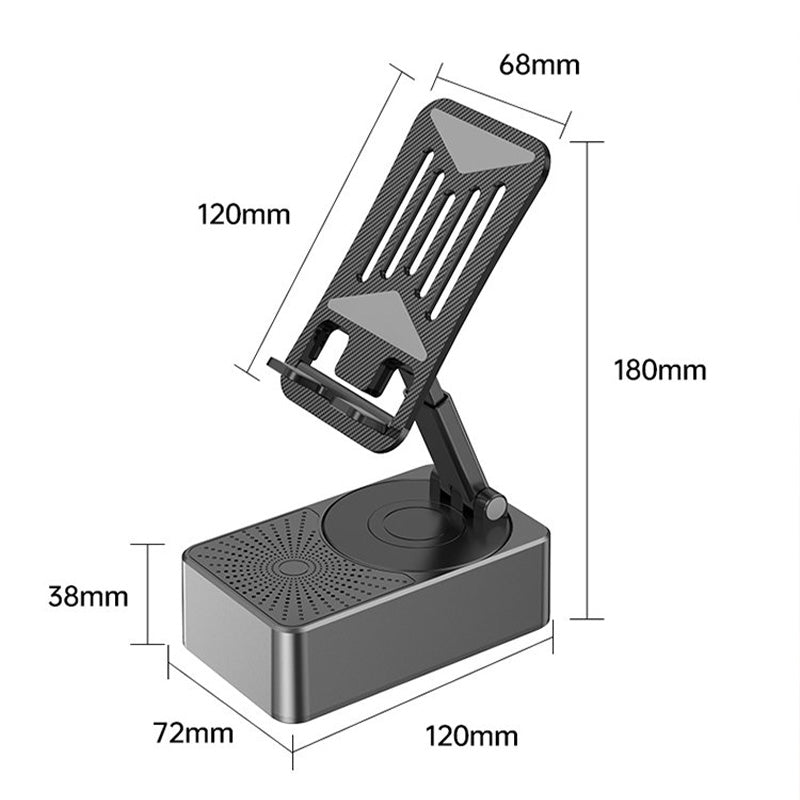 Geschenkauswahl – 3 in 1 – Kabelloser Bluetooth-Lautsprecher, Ladestation, Handyhalterung