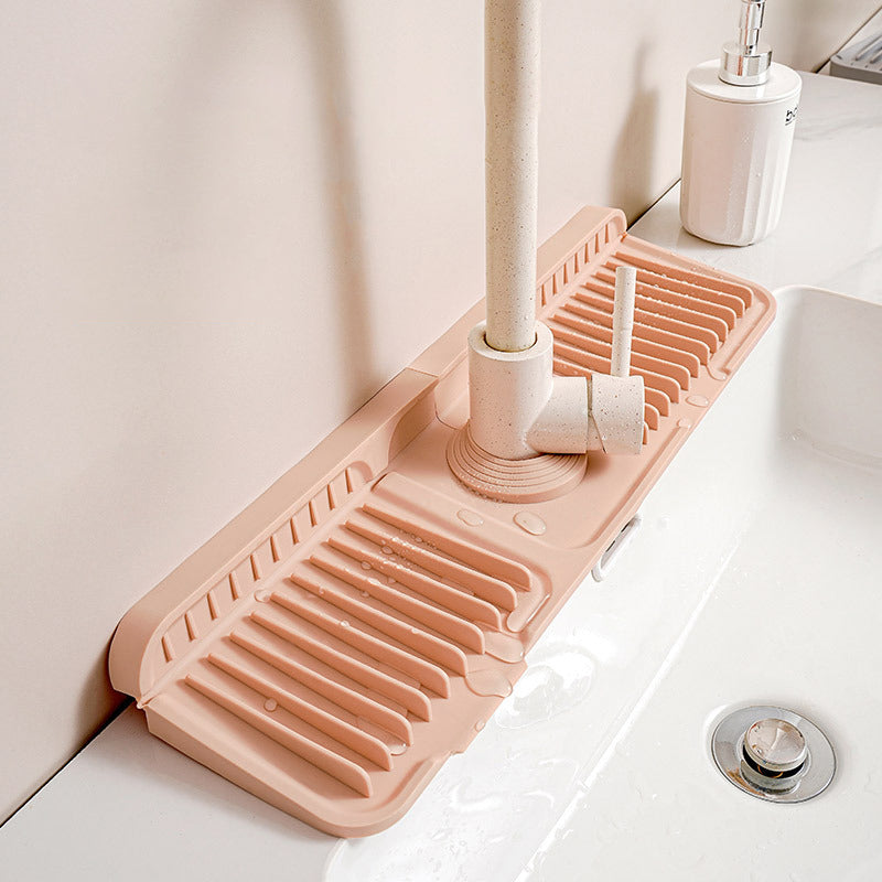🔥 50% Rabatt! 💧 Silikon-Wasserhahnmatte, um Pfützen zu vermeiden – Halten Sie die Arbeitsfläche trocken und sauber