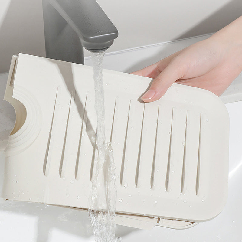 🔥 50% Rabatt! 💧 Silikon-Wasserhahnmatte, um Pfützen zu vermeiden – Halten Sie die Arbeitsfläche trocken und sauber