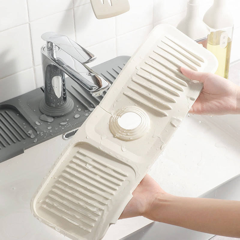 🔥 50% Rabatt! 💧 Silikon-Wasserhahnmatte, um Pfützen zu vermeiden – Halten Sie die Arbeitsfläche trocken und sauber