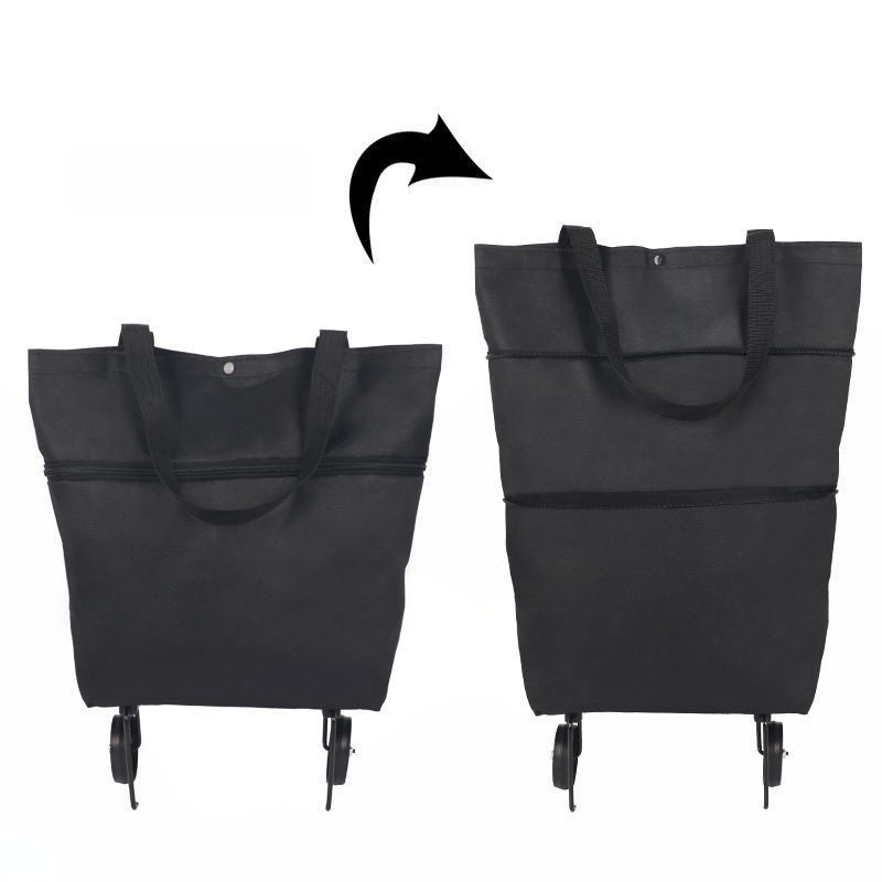 2-in-1 faltbarer Einkaufswagen