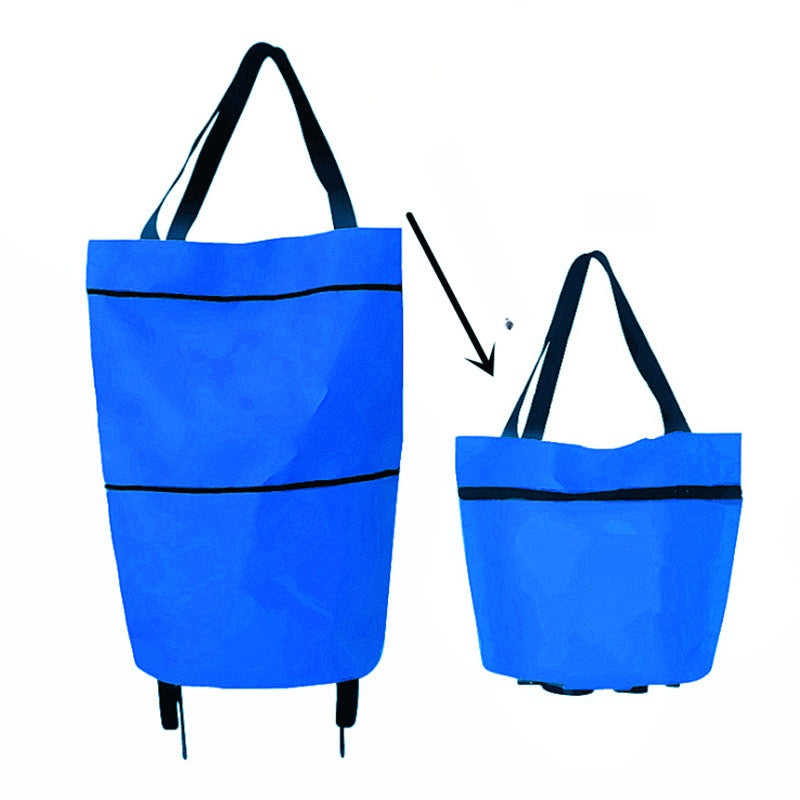 2-in-1 faltbarer Einkaufswagen