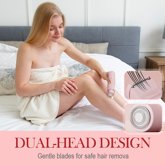 👑 Tragbarer elektrischer Epilator mit Doppelkopf ✨⚡