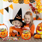 🎃Halloween Plastic Goodie Bags, Trick or Treat Candy Bags, Cauldron, Skeleton, Black Cat, Skull, Pumpkin Pattern Treat Bags, Halloween Party Favor Snack Storage Bags for Classroom, Birthday, Students, Teachers, Neighbors