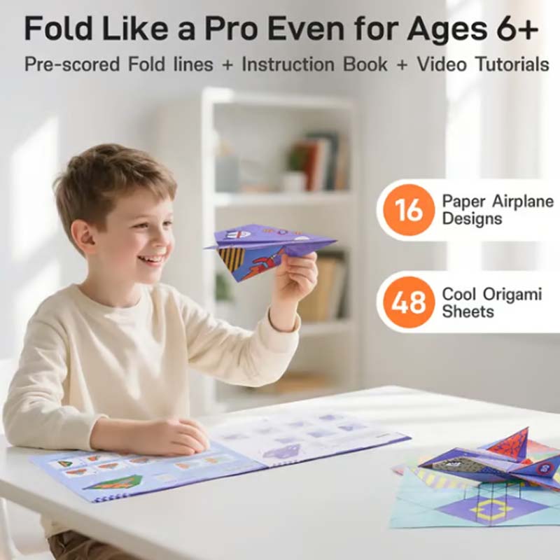 📢📢50 % RABATT!! ⏰Kreatives DIY-Papierflieger-Set für Kinder
