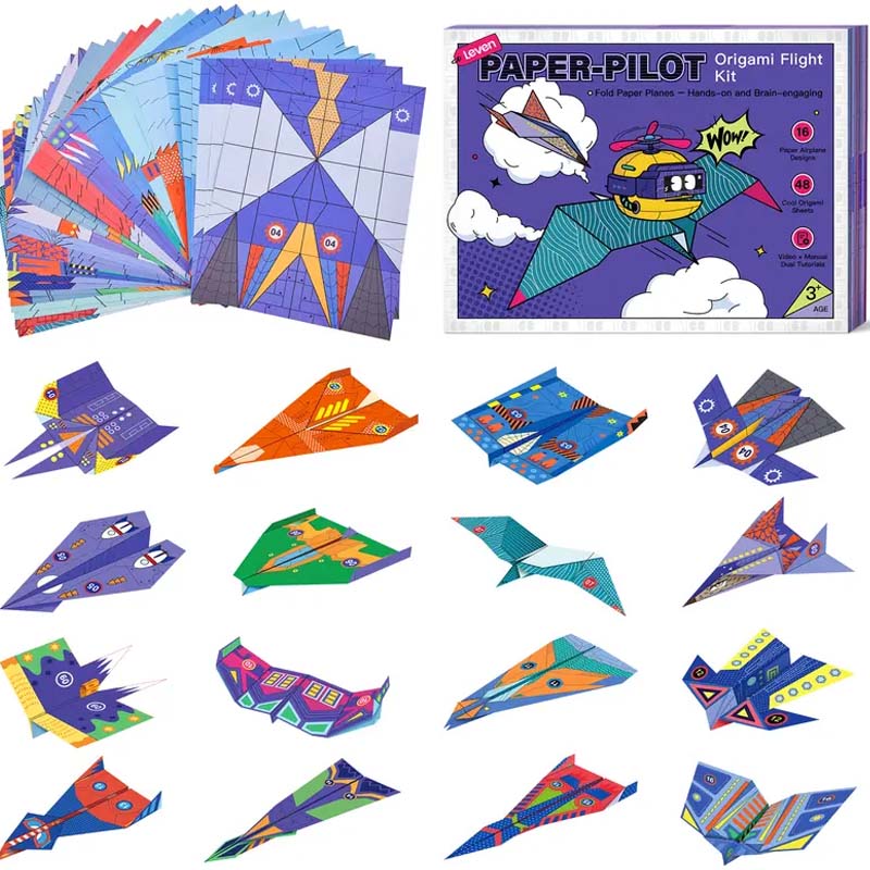📢📢50 % RABATT!! ⏰Kreatives DIY-Papierflieger-Set für Kinder