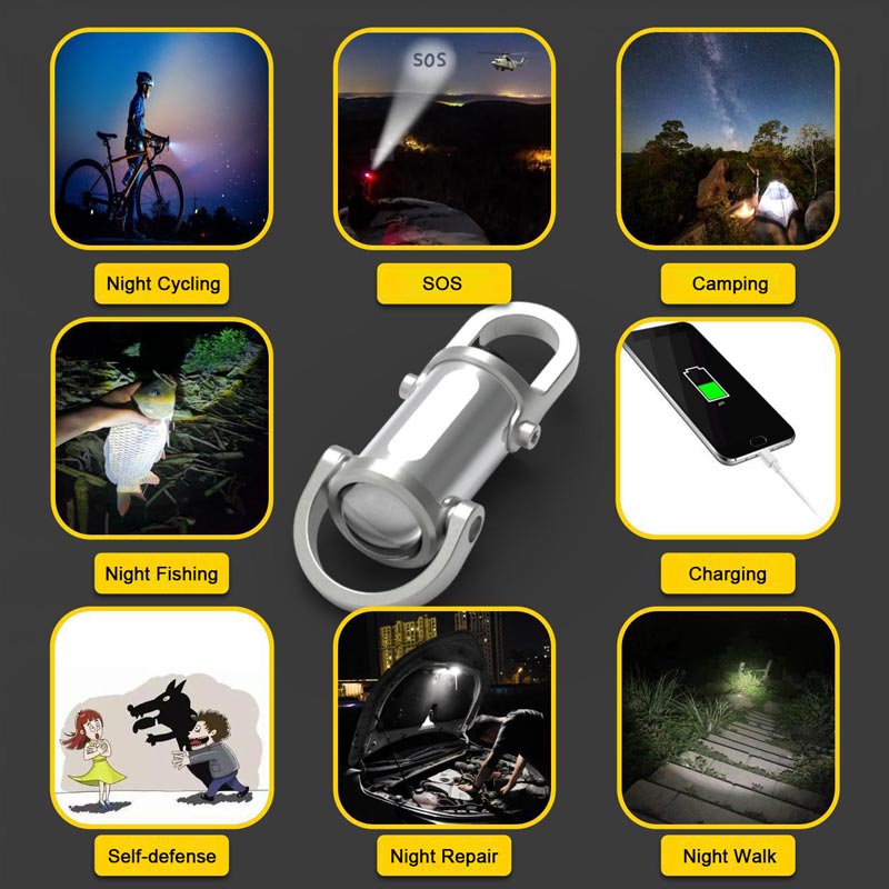 🔦 50% RABATT! 🏕️ Mini-Schlüsselanhänger-Lampe – 1200LM, wasserdicht & superhell – Immer griffbereit für Camping, Auto & Notfälle ✨